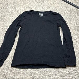 Old Navy Black Long Sleeve Basic Tshirt